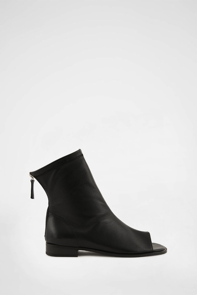 OPEN TOE ANKLE BOOTS